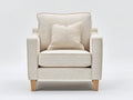 Poltrona - Tessuto - 83 x 87 x 85 cm - Beige crema - Design moderno confortevole